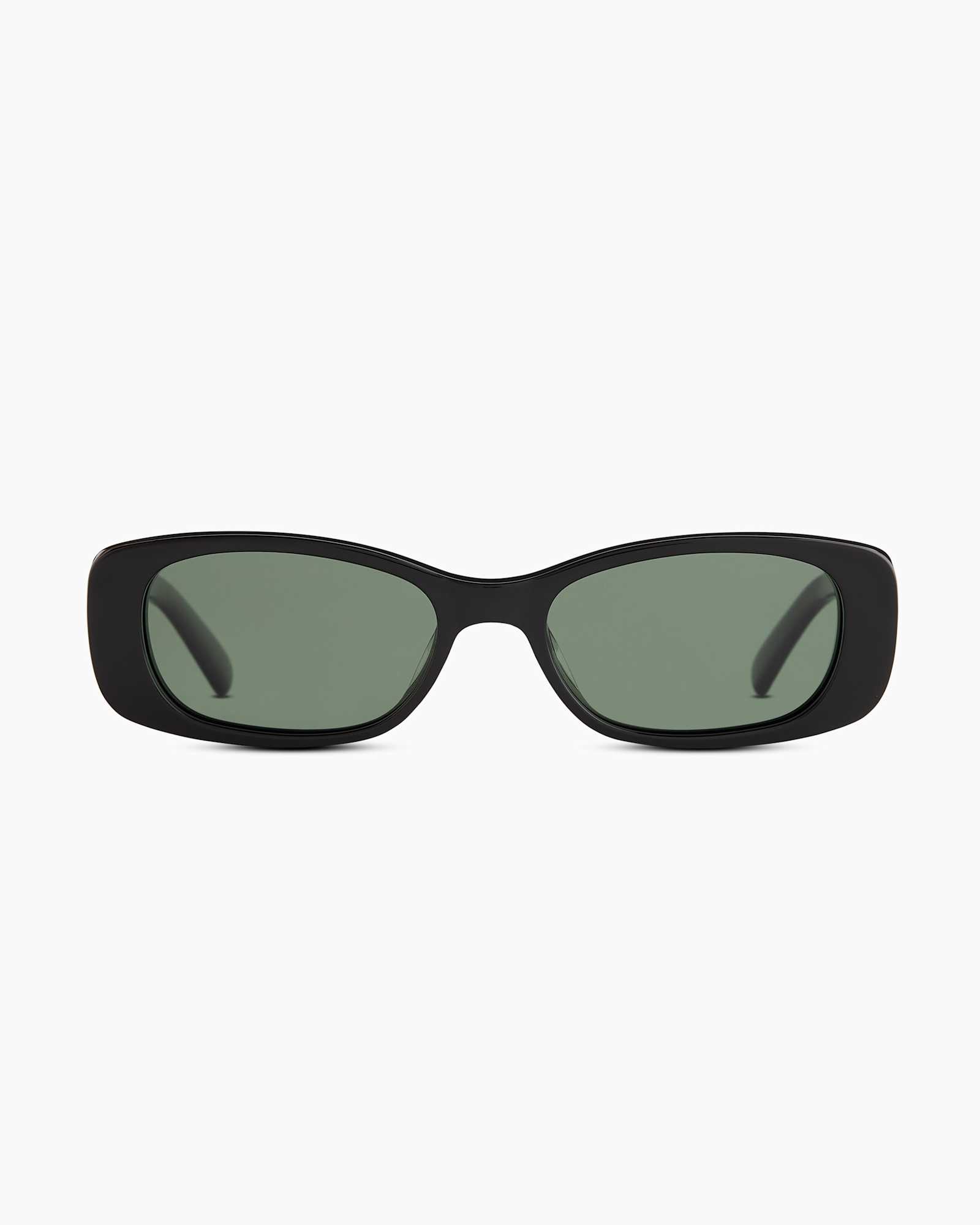 Black with Green lens Palma Polarized Acetate Sunglasses