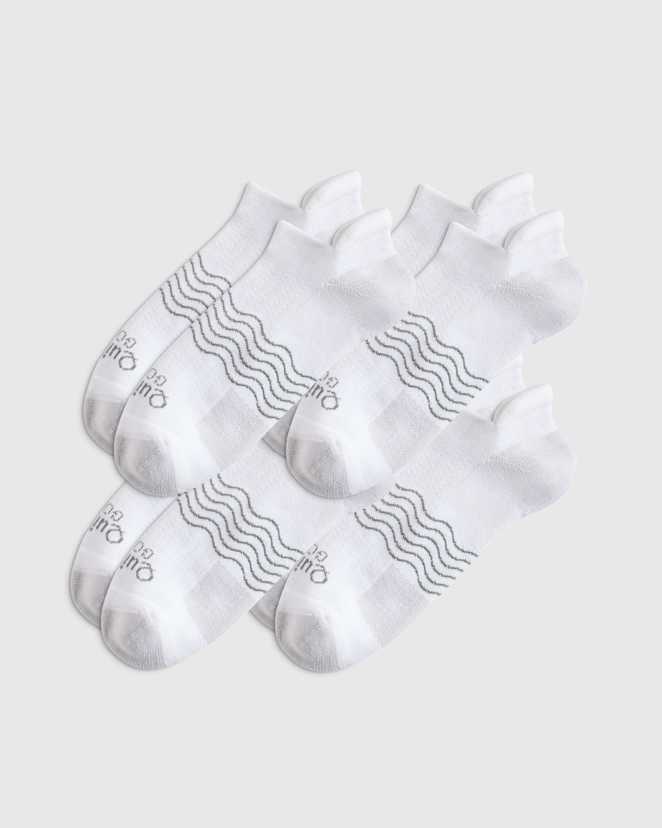 White Performance Golf Ankle Socks (4-pack)