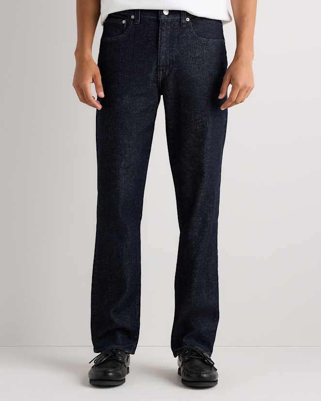 Deep Indigo Warren Stretch Straight Jeans