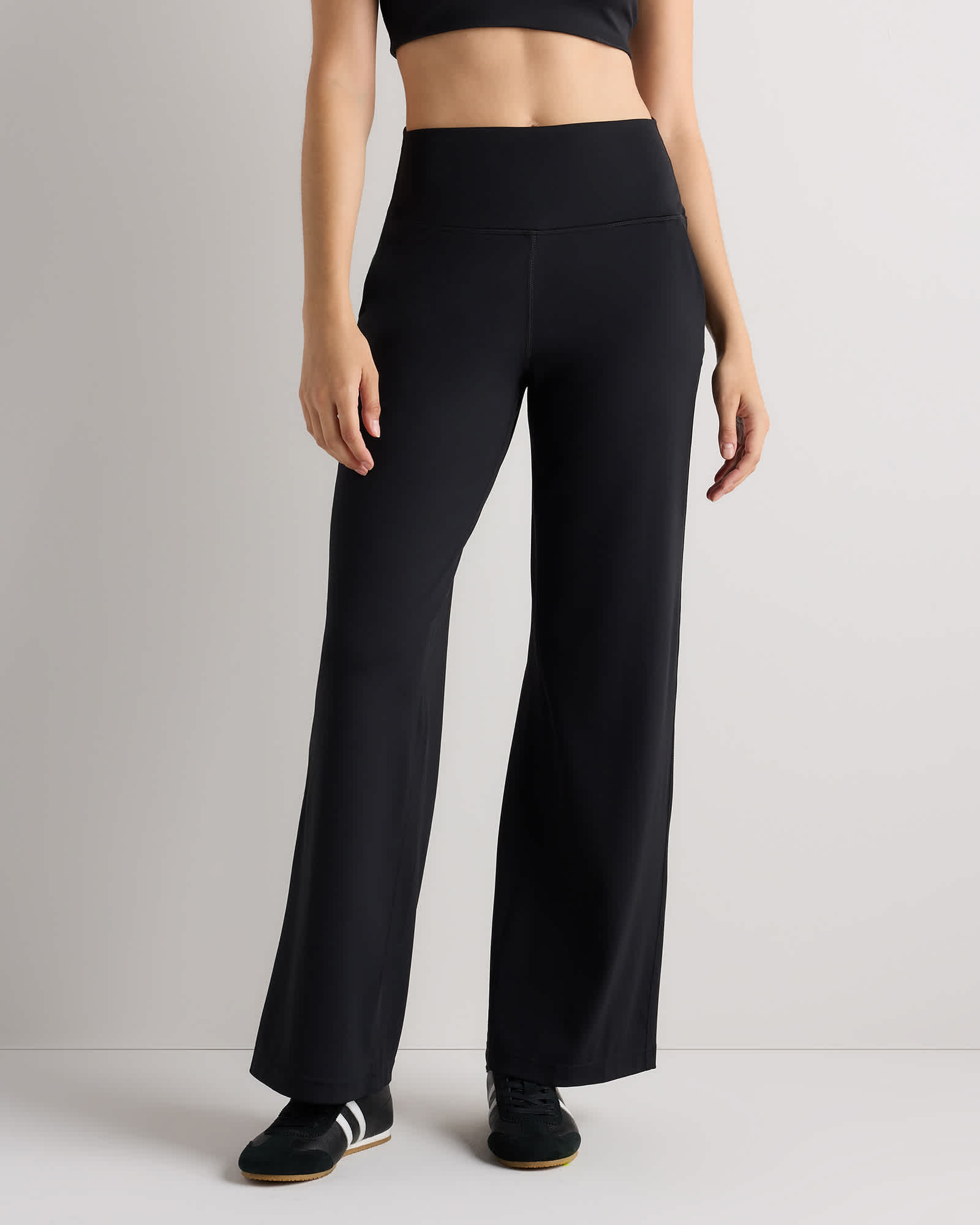 Black Ultra-Form High-Rise Wide Leg Pants