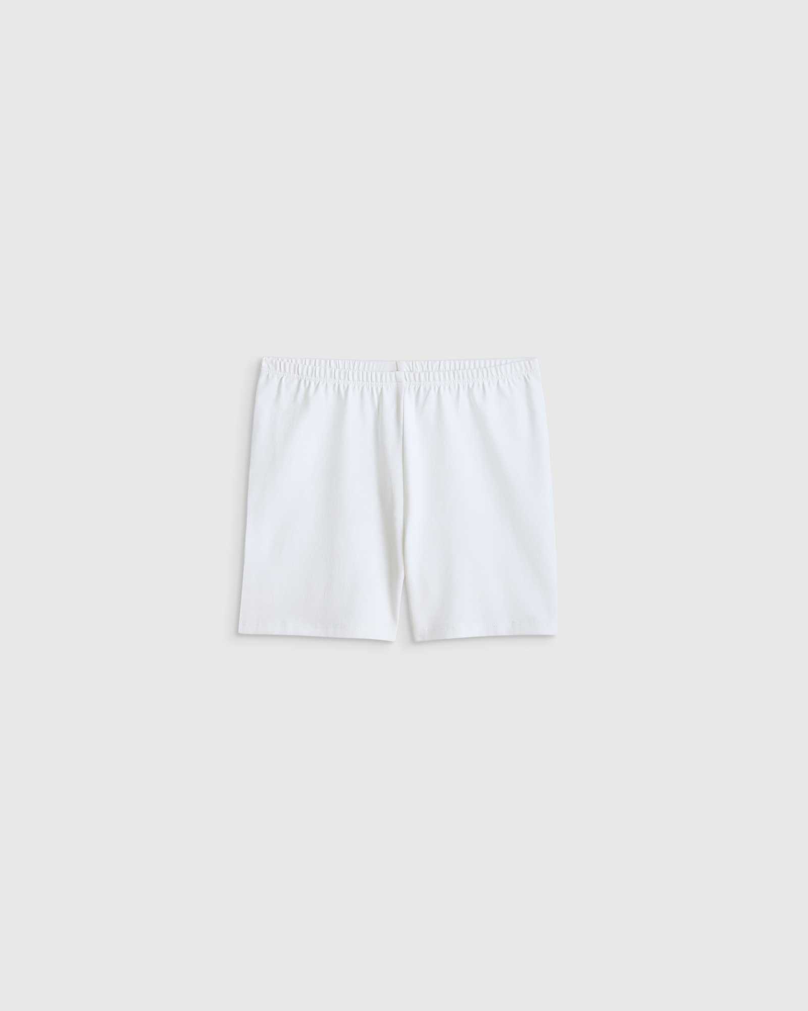 white Organic Cotton Cartwheel Shorts