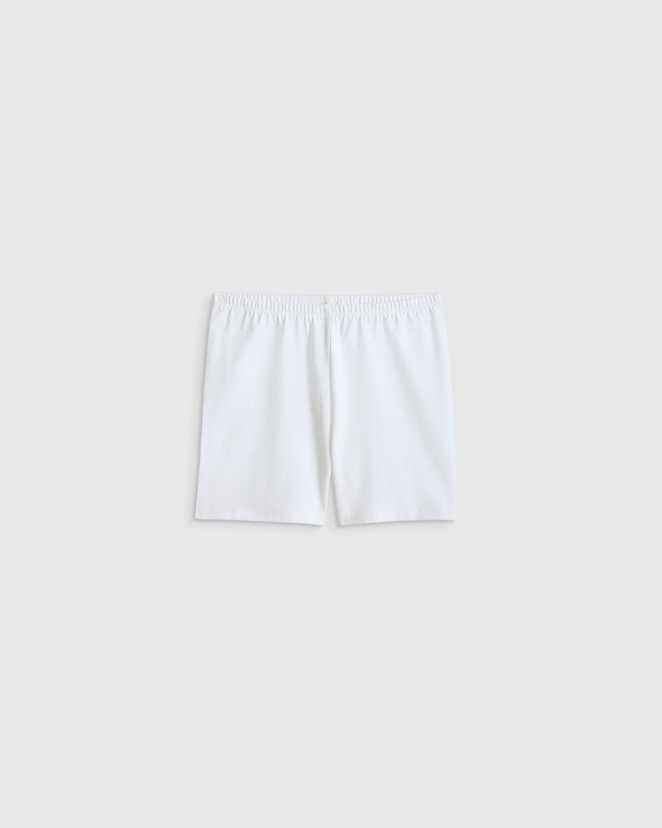 White Organic Cotton Cartwheel Shorts
