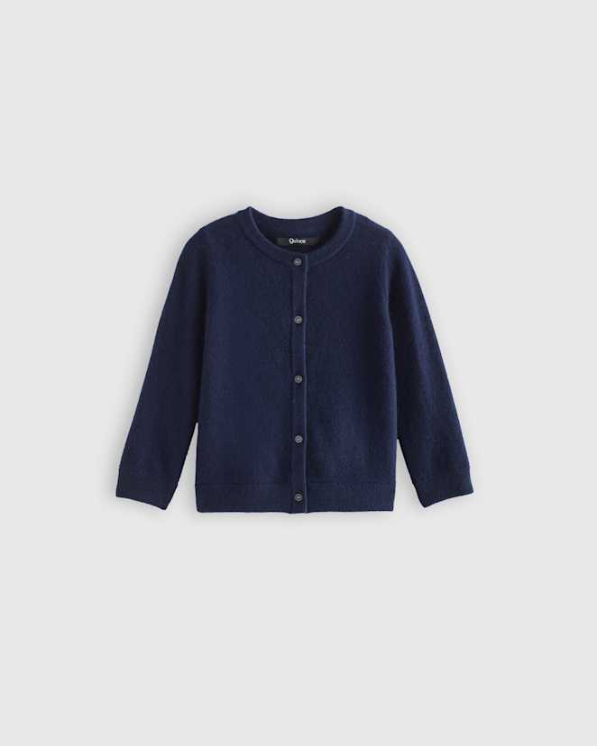 Navy Washable Cashmere Cardigan