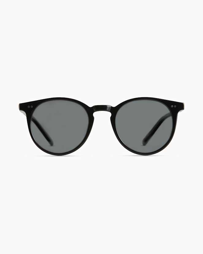Black with Grey lens Noah Polarized Acetate Sunglasses