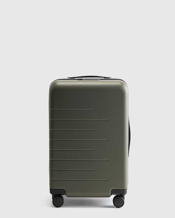 Olive Expandable Small Carry-On Suitcase
