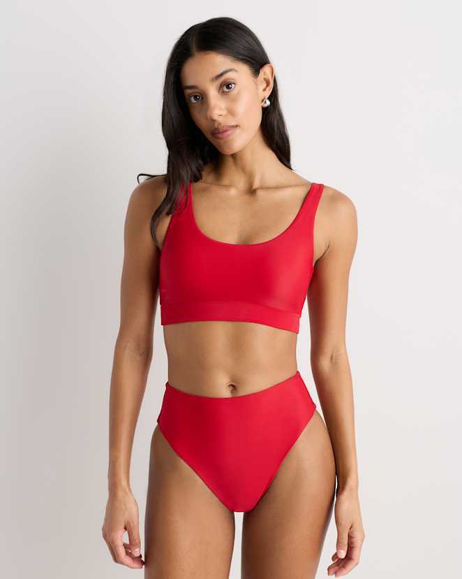 Cherry Italian Tank Bikini Top