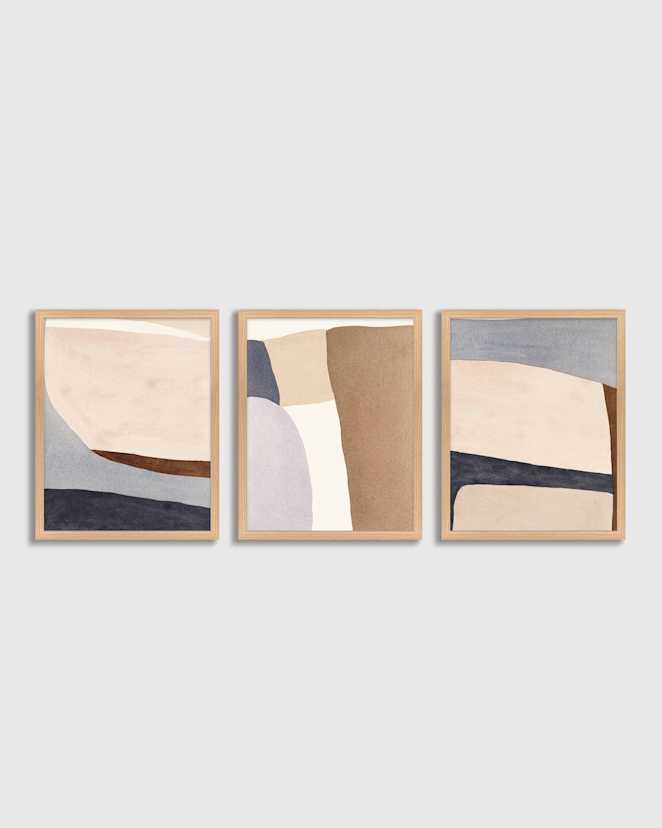 Oak Tripartite by Julia Balfour (Set of 3)