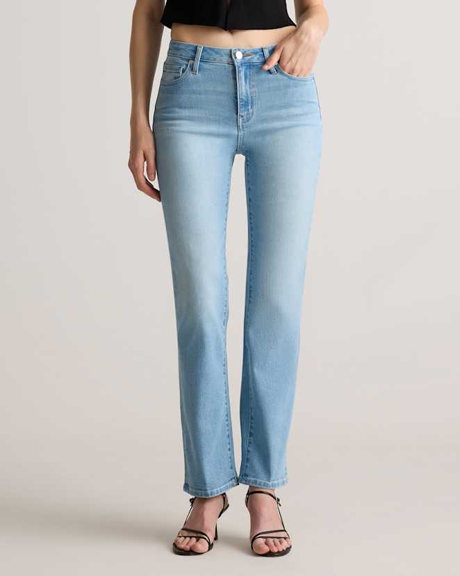Frosted Blue Bella Stretch Straight Jeans