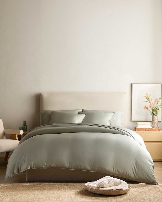 Sage Bamboo Duvet Cover Set