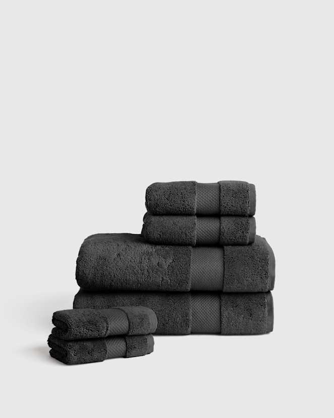 Charcoal Turkish Ultra Plush Bath Towel Bundle