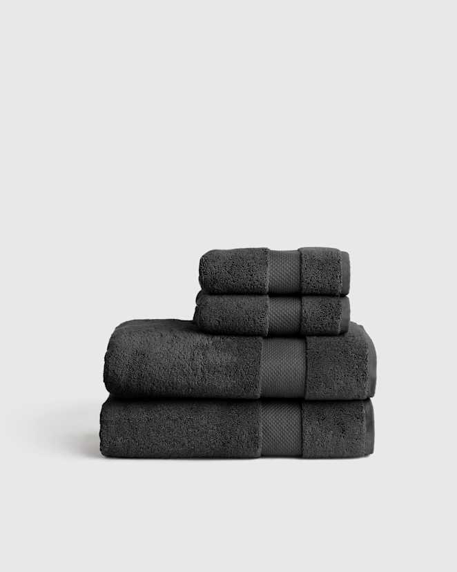 Charcoal Turkish Ultra Plush Bath Towel Bundle