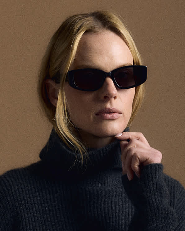 Black with Grey lens Granada Polarized Acetate Sunglasses