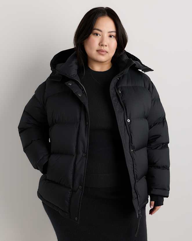 Black Responsible Down Puffer Jacket