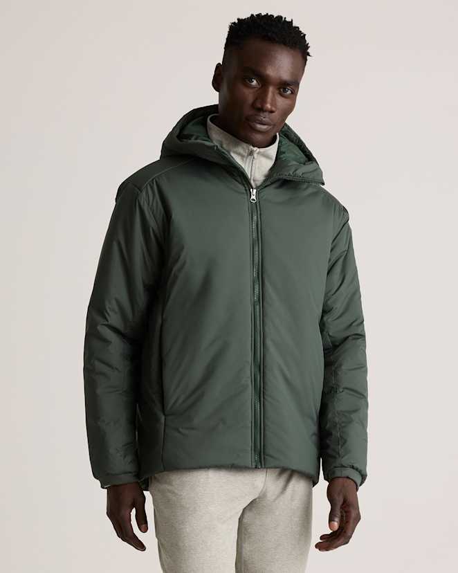 Verdant Pine Hybrid Insulated Heavyweight Hooded Jacket