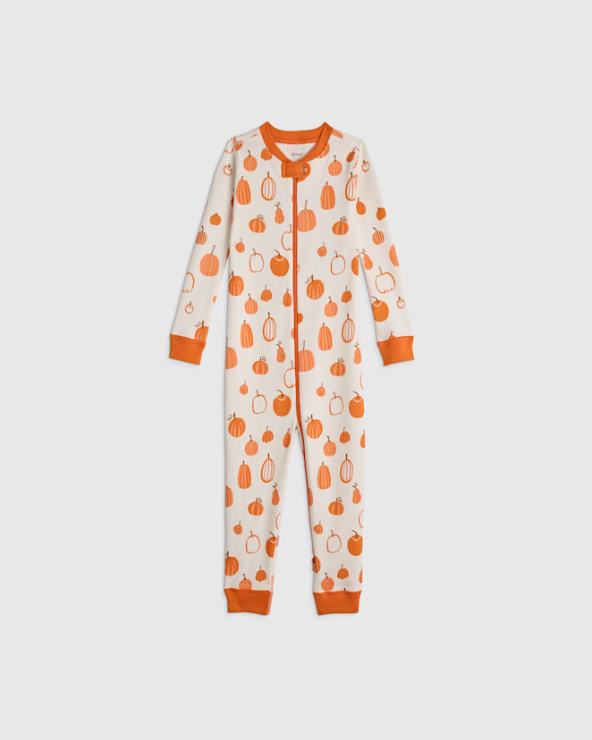 Pumpkins 100% Organic Cotton One Piece Pajama