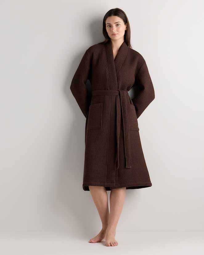 Espresso Organic Turkish Waffle Robe