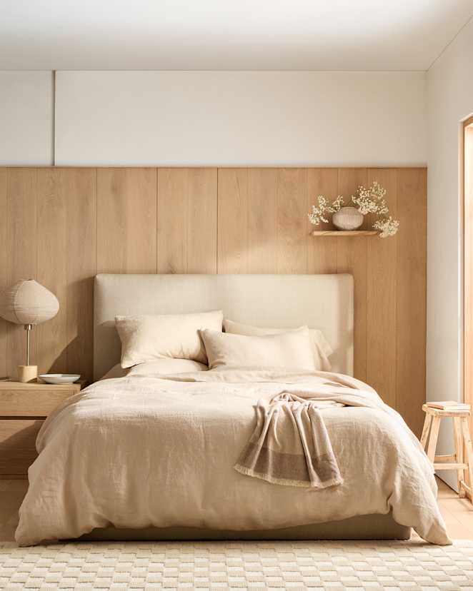 Oat European Linen Duvet Cover Set