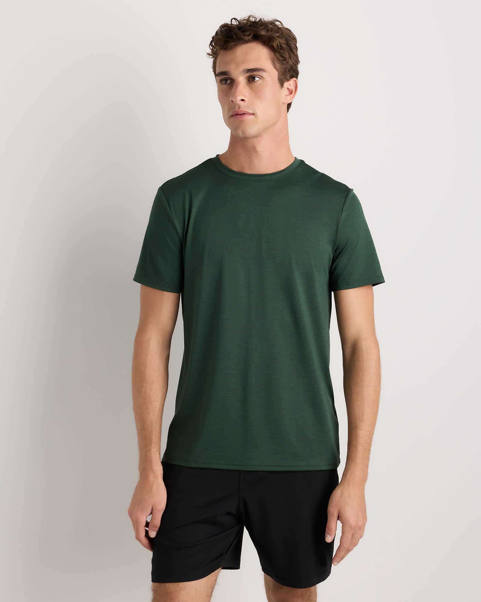 olive Flowknit Breeze Performance Tee