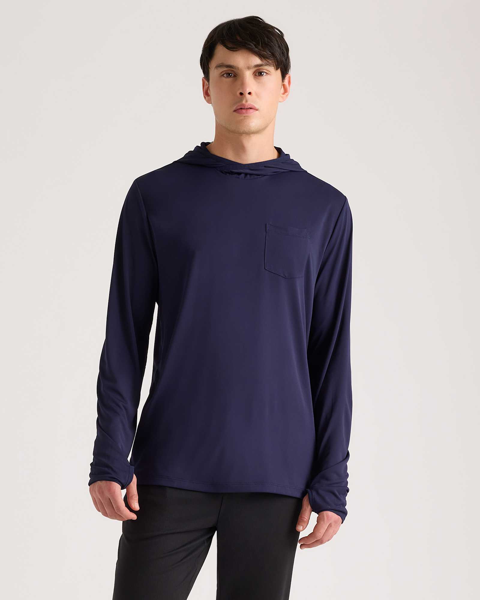 Deep Navy Ultra-Light Performance Hoodie