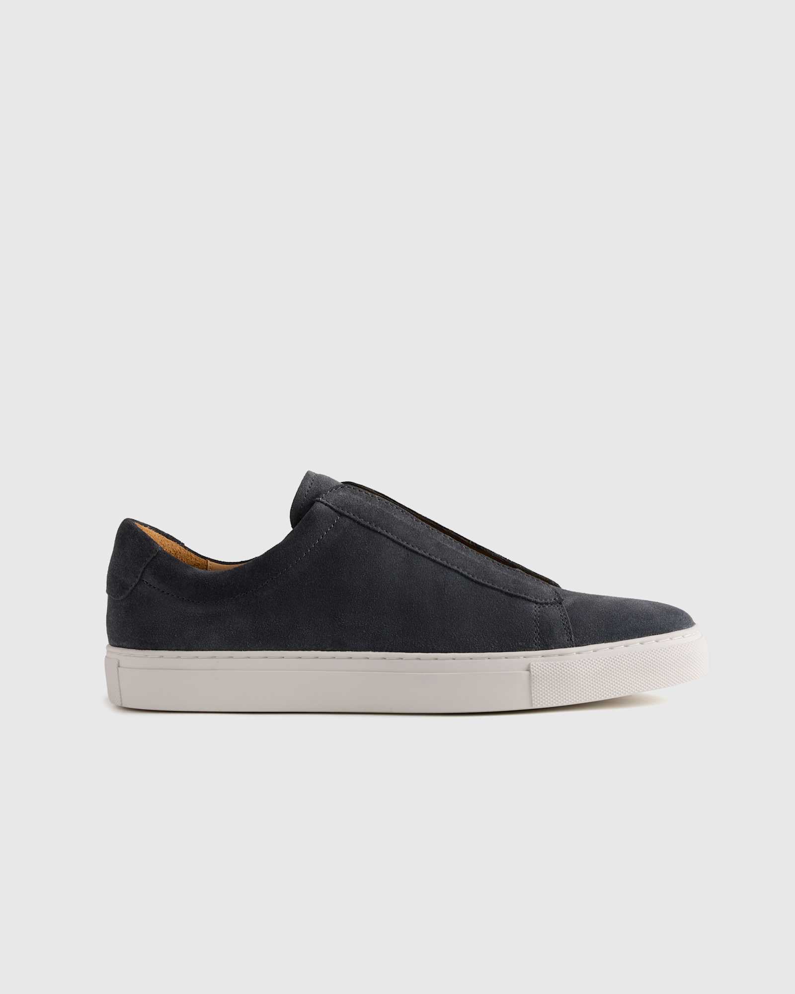 charcoal Italian Suede Tailored Sneaker
