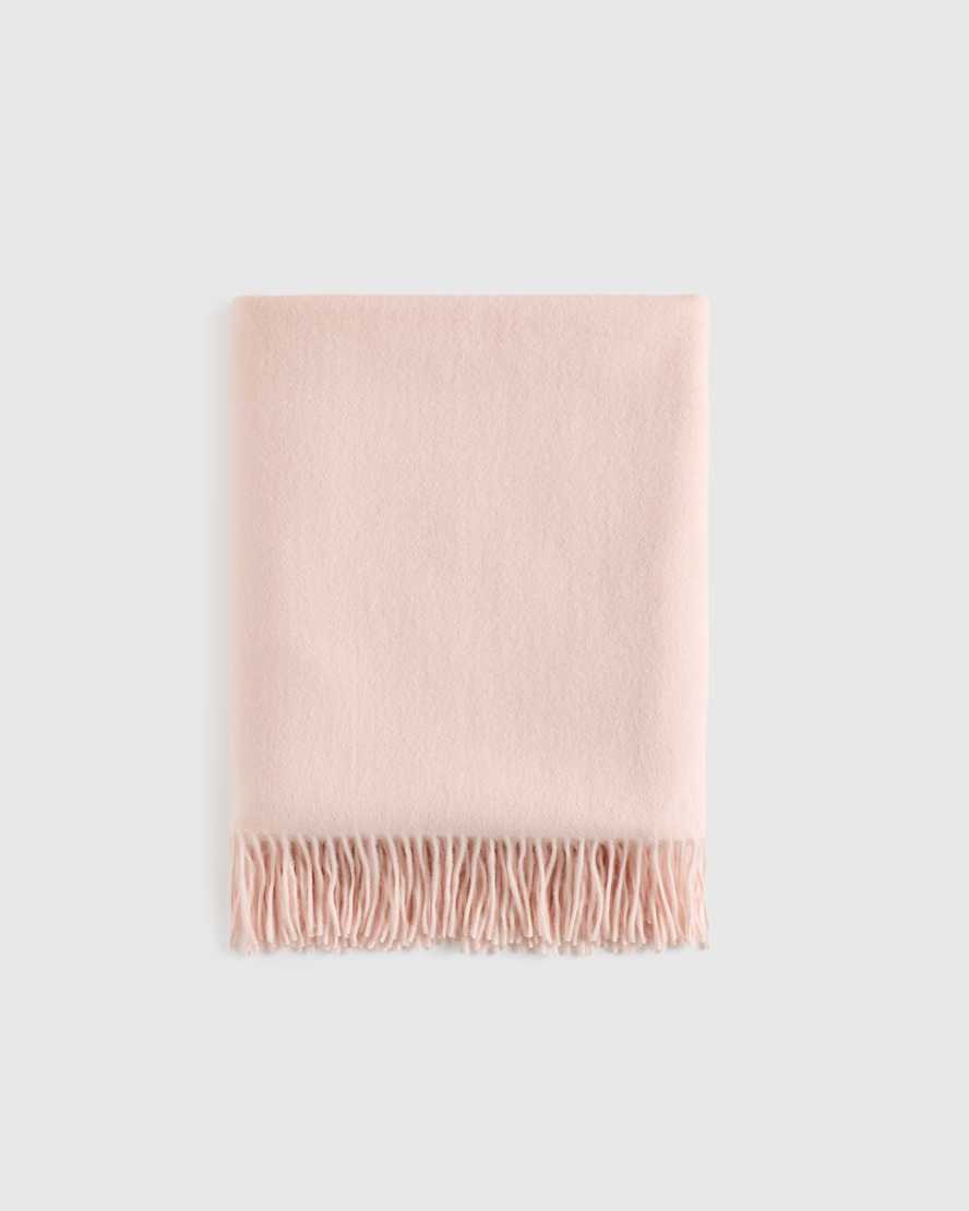 Soft Pink Mongolian Cashmere Throw