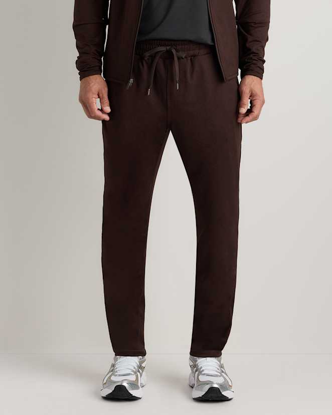 Heather Coffee Bean Brown Flowknit Performance Pants