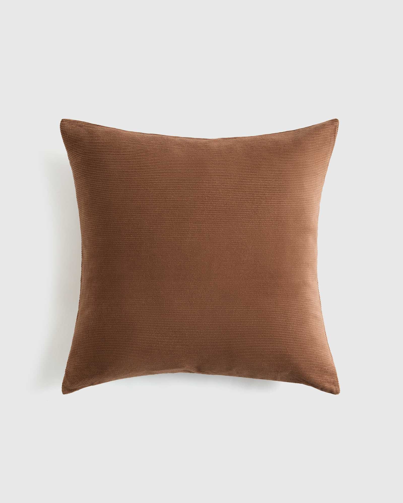 Chestnut Housse de coussin en velours côtelé de coton