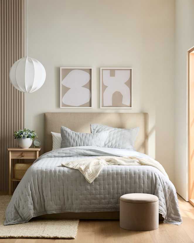 Mist European Linen Dream Quilt Set