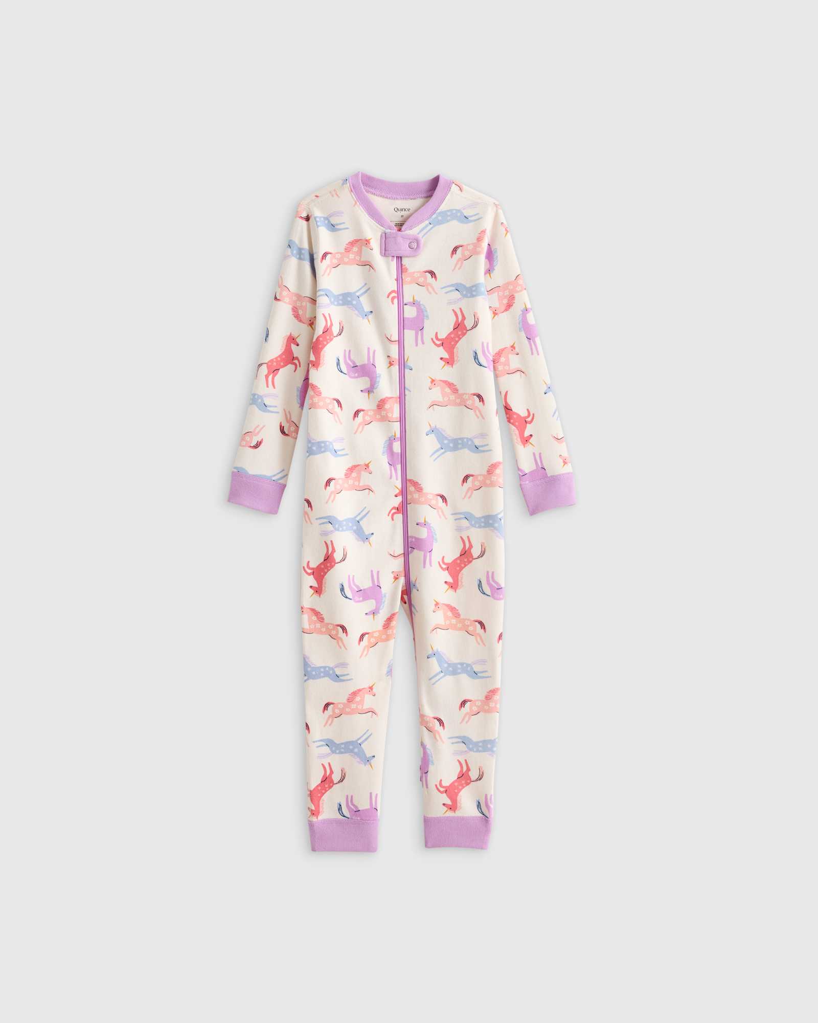 unicorn 100% Organic Cotton One Piece Pajama