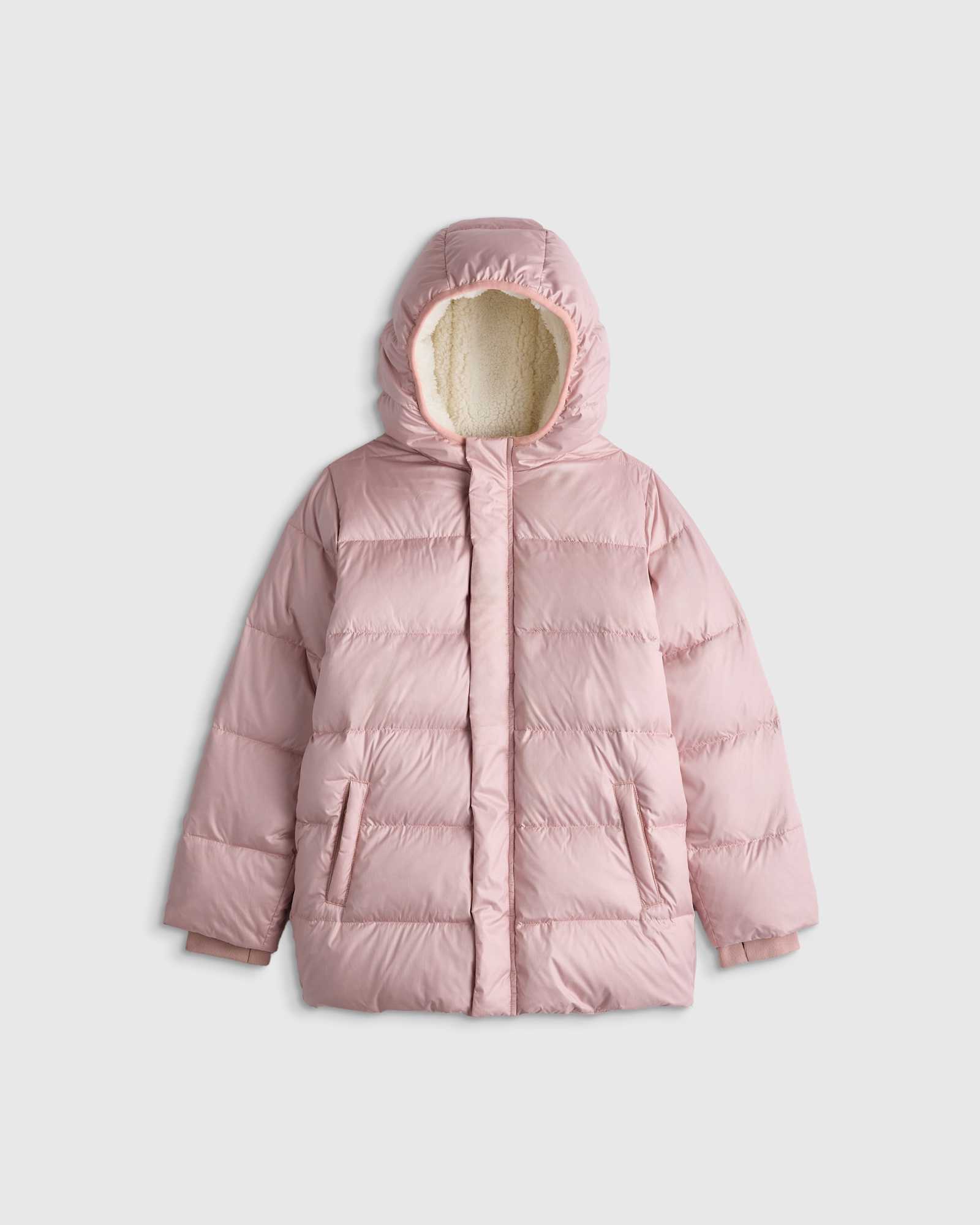 pale-mauve Heavyweight Down Puffer Coat