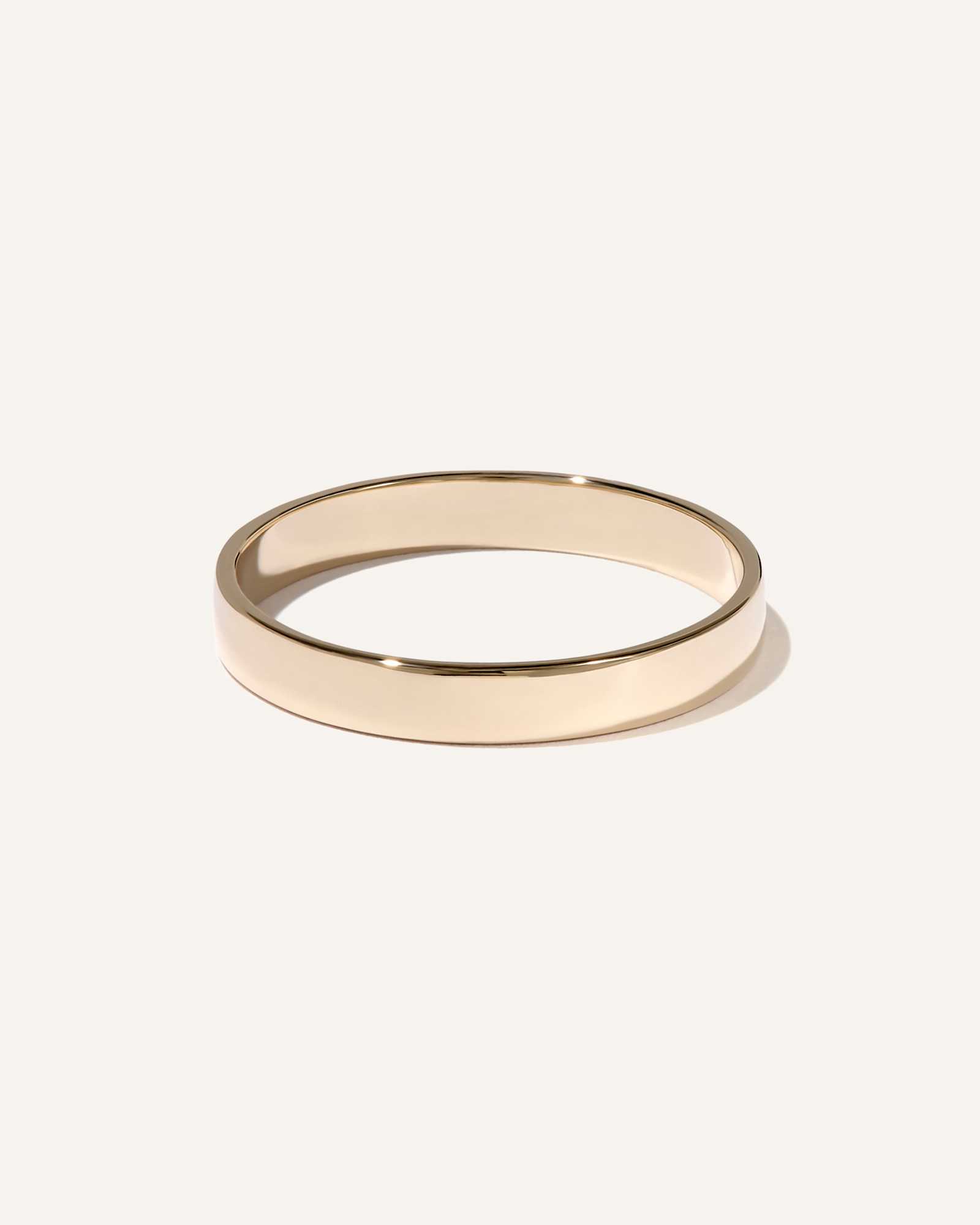 Yellow Gold 14K Gold Square Edge Stacker Ring