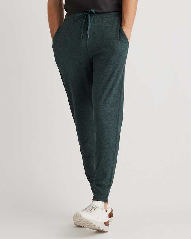 Heather Green Flowknit Performance Joggers