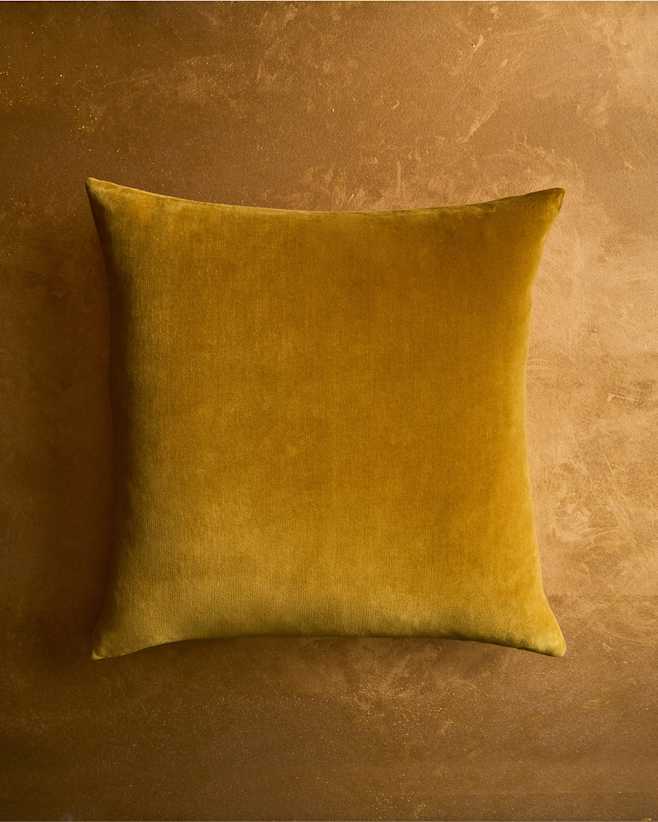 Marigold Housse de coussin en velours de coton classique