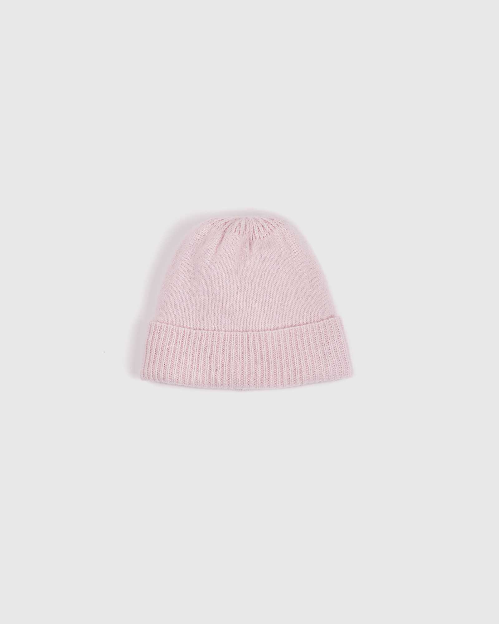 cashmere toddler beanie pink