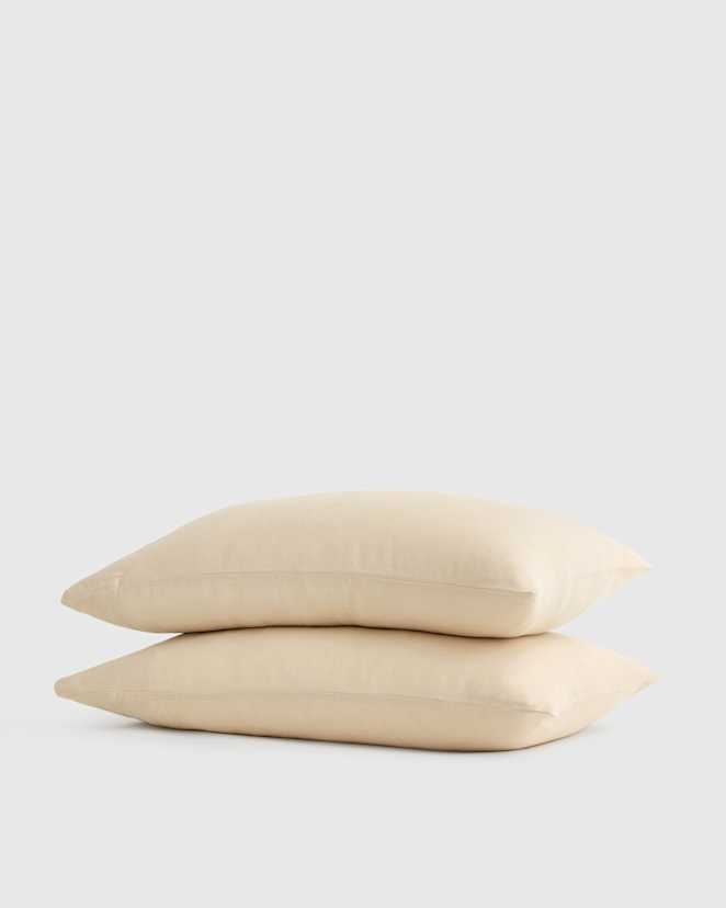 Oat European Linen Pillowcase Set