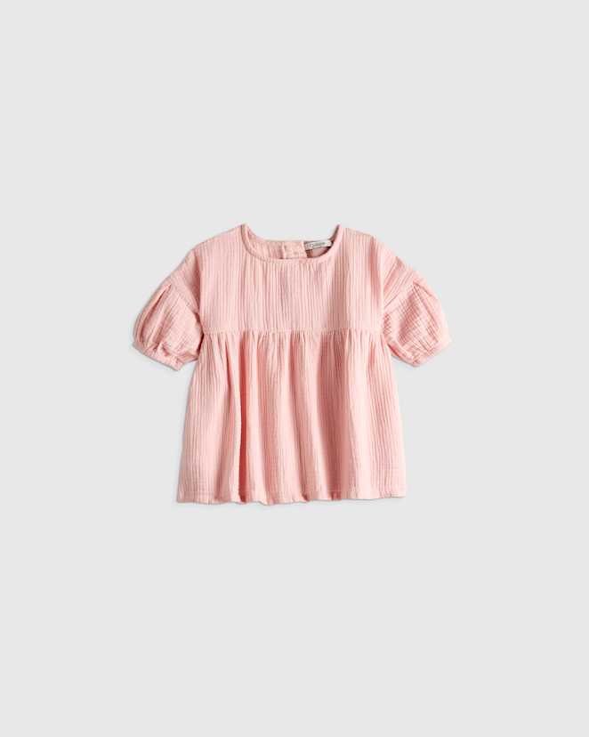 Blush Rose 100% Organic Cotton Gauze Dress