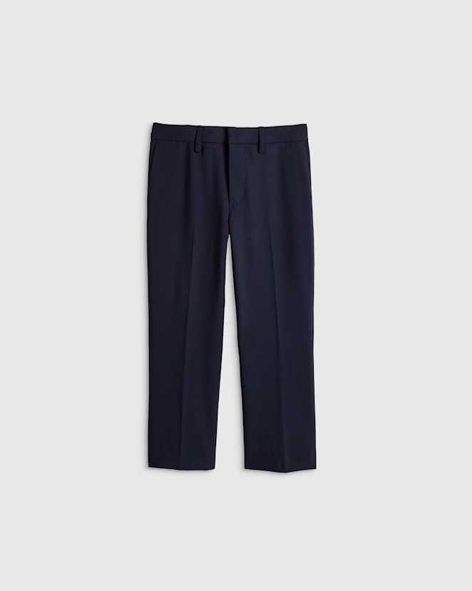 Navy Pantalon de complet en laine italienne pour enfants