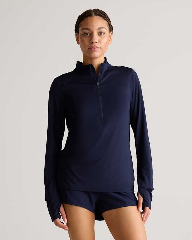 Deep Navy Race Day Half-Zip Pullover