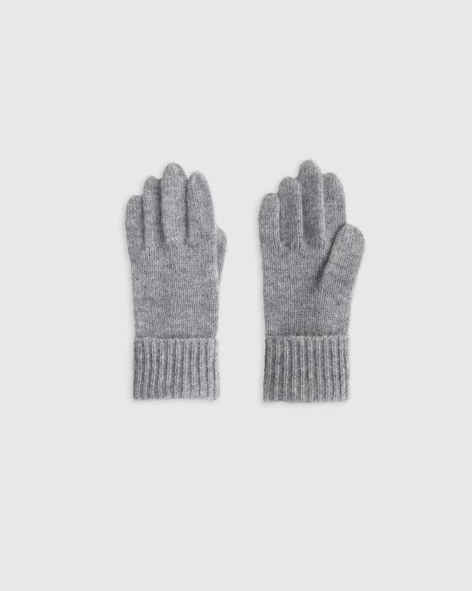 Heather Grey Washable Cashmere Gloves