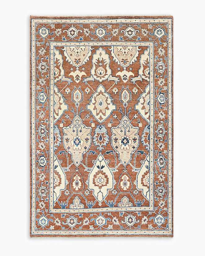 CALYPSO (1) Rust Calypso Hand-Knotted Wool Rug