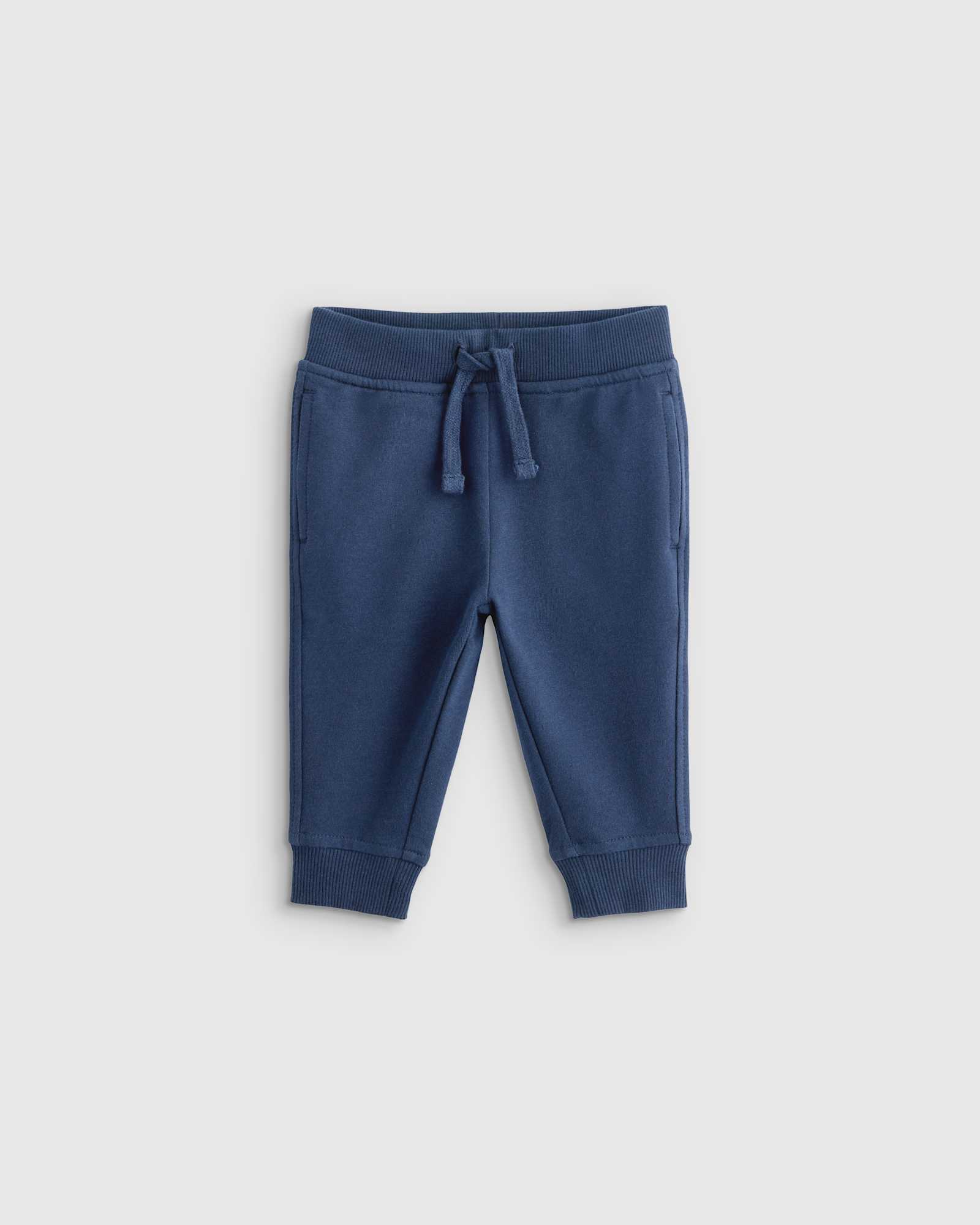 Navy Organic Cotton French Terry Joggers
