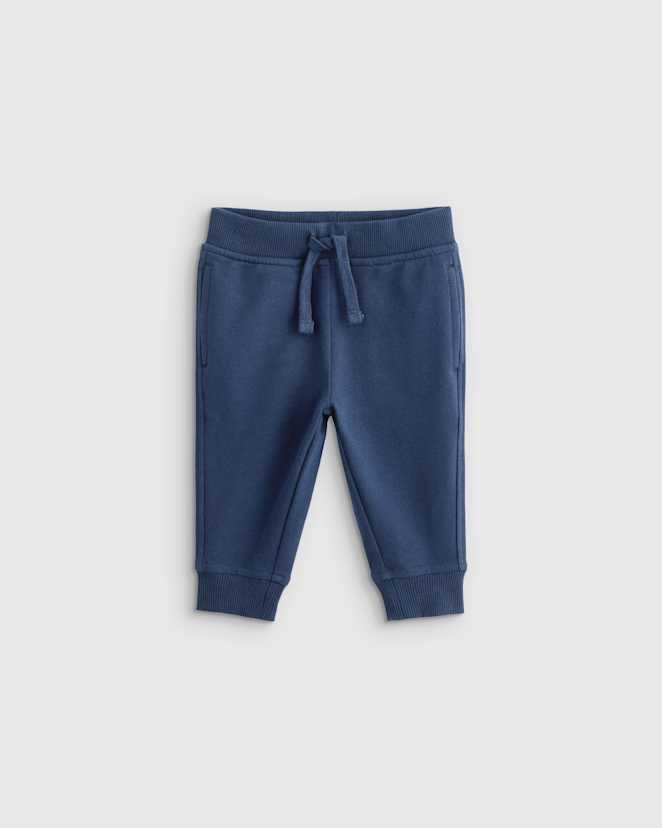 Navy Organic Cotton French Terry Joggers