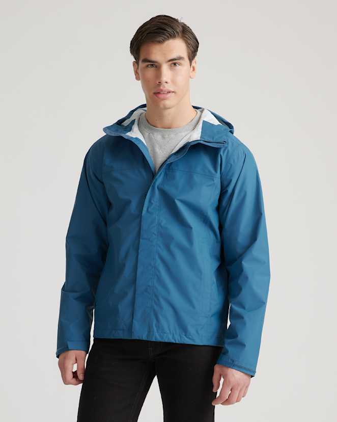 Ink Blue Weatherproof Rain Shell Jacket