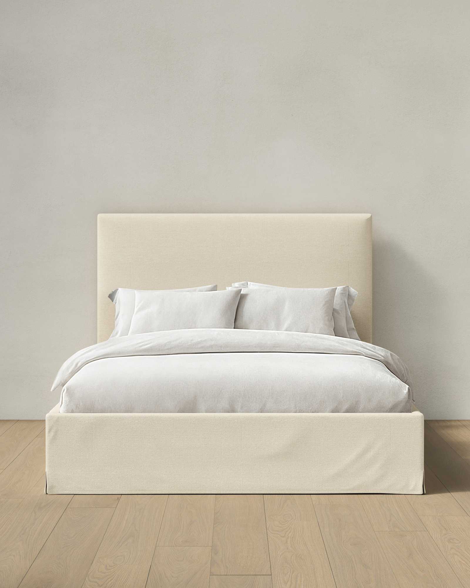 Canvas Slipcover Bed in 100% Linen