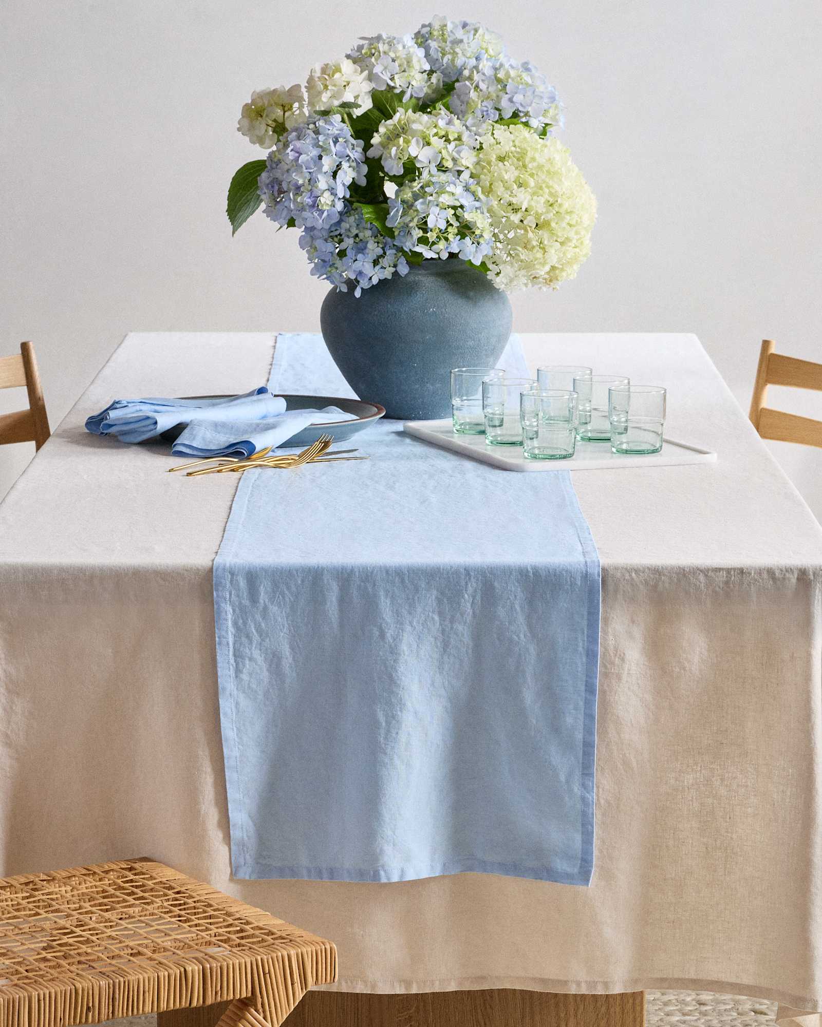 Marina European Linen Table Runner