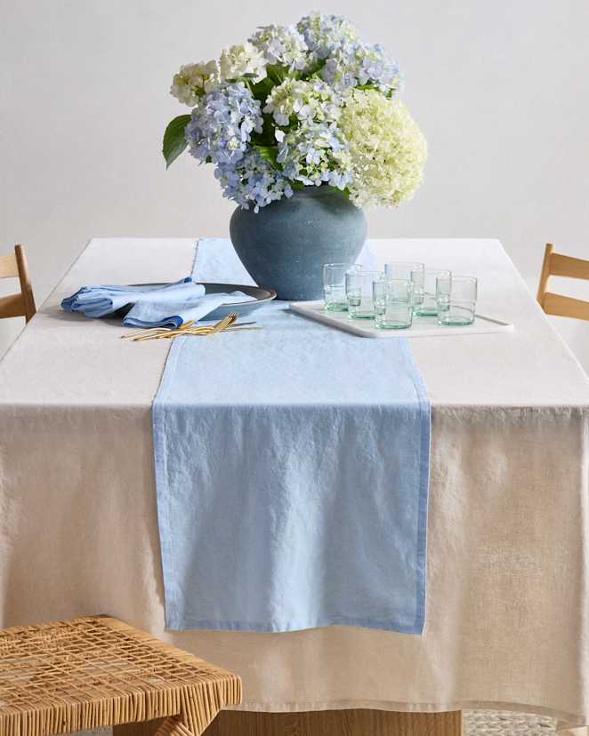 Marina European Linen Table Runner