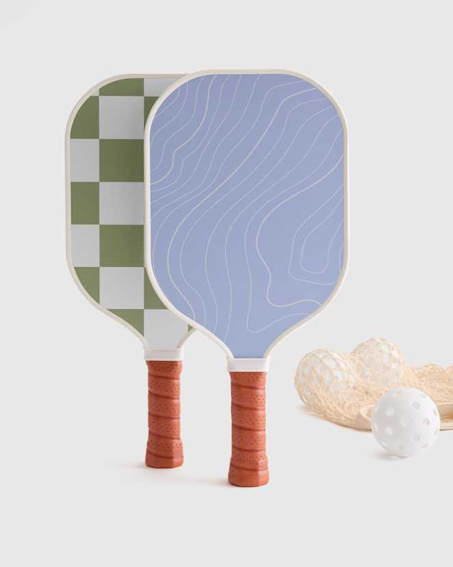 Sky Blue/Sage Two Paddle Pickleball Set