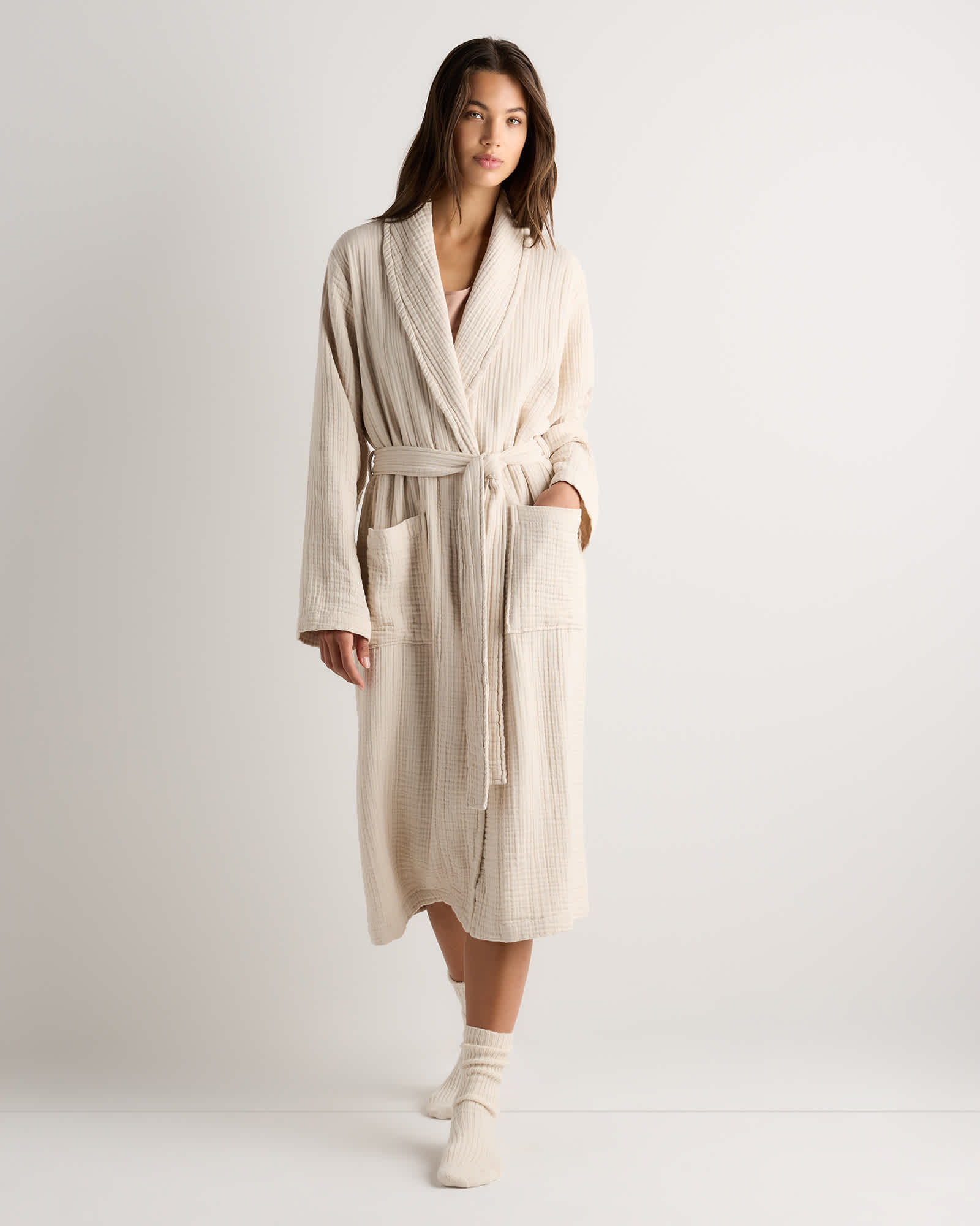 birch Soft Layered Turkish Cotton Robe