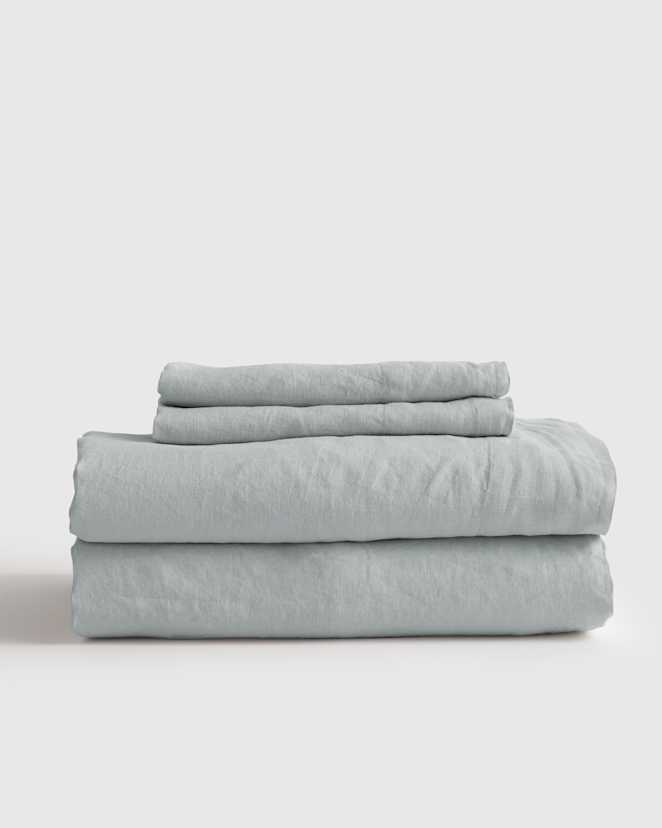 Mist European Linen Sheet Set