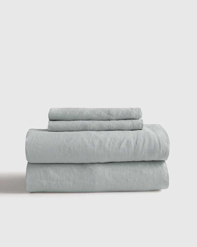 Mist European Linen Sheet Set